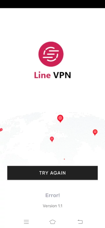 Line VPN Error Screen